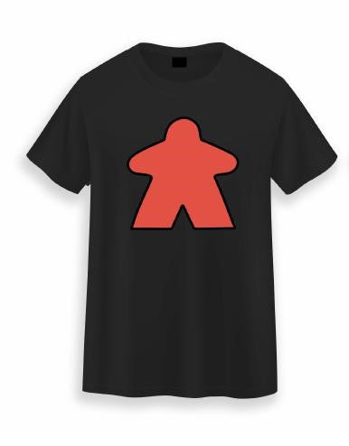 Red Meeple Short Sleeved T-shirt